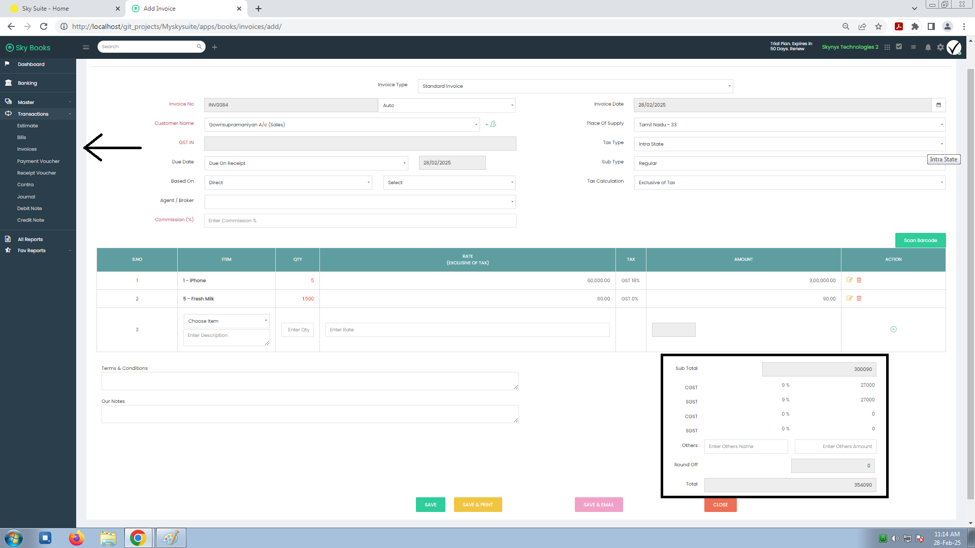 Invoices