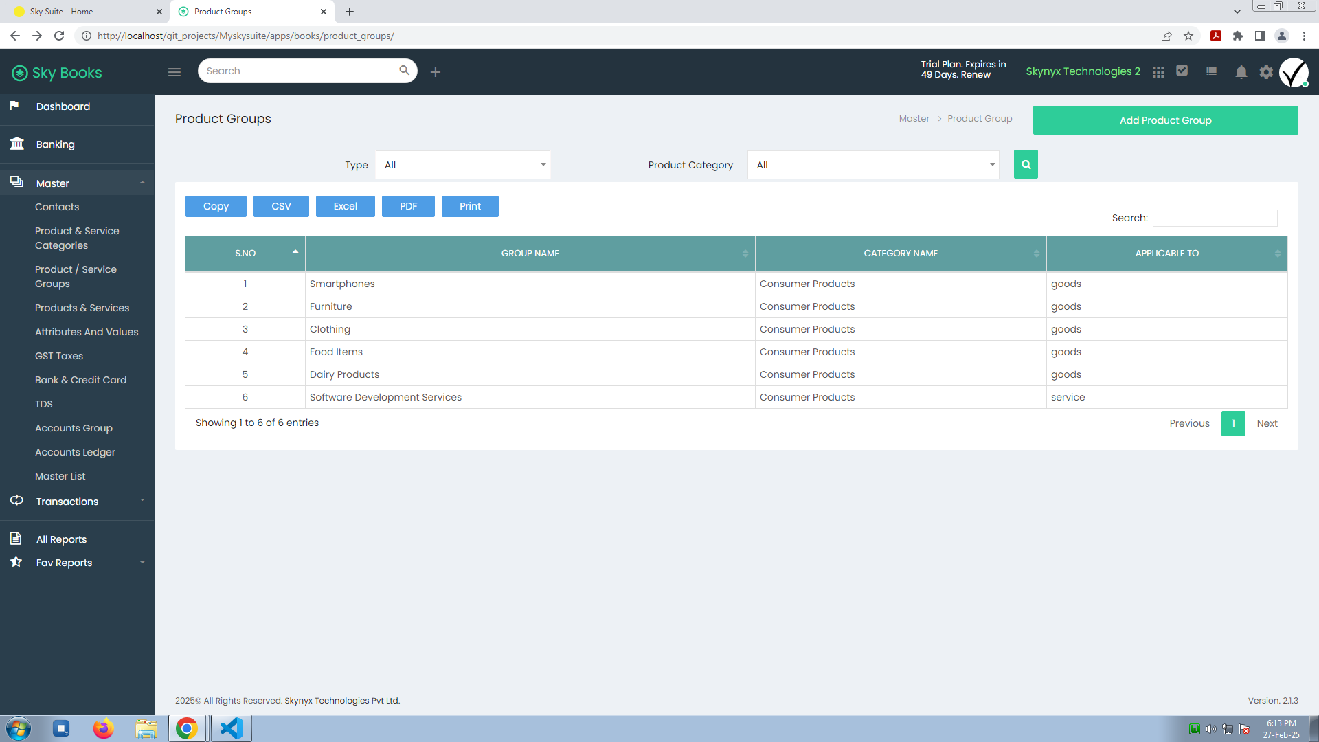 Product And Services Group